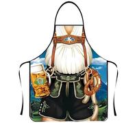 JYNVO Tablier de cuisine Sexy Funny Novelty Cooking Barbecue Party Cosplay Apron Grilling Apron Women's Kitchen Apron Men's Gift Convient pour l'Oktoberfest (A)