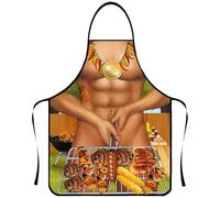 JYNVO Tablier de cuisine Sexy Funny Novelty Cooking Barbecue Party Cosplay Apron Grilling Apron Women's Kitchen Apron Men's Gift Convient pour l'Oktoberfest (B)