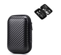 JYNXOR 1 PCS Étui pour Disque Dur externe - Coque Rigide Antichoc pour SSD Portable de 2,5 Pouces avec Pochette filetée pour câble et Accessoires, Coque Rigide de Sac Sacoche Protection Pochette Case