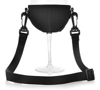 JYNXOR 1 Pièce Porte-verres, porte gobelet cou, porte verres, Porte-Verre à Vin pour Cou avec Lanière Support,Support de Verre à Vin à Porter Autour du Cou