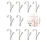 JYNXOR 10 Pcs Crochet Seche Serviette,Crochet Radiateur Seche Serviette,Crochet à Serviettes Blanc, Crochet Serviette Salle De Bain,Tous Les Radiateurs Standards,Amovibles,Pour Tsalle De Bain,Cuisine