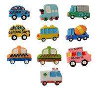 JYNXOR 10 Pièces Aimants Frigo Enfants - Magnets Éducatifs et Jouets Aimantés sur Le Thème des Véhicules, Magnet Frigo, Décoration Mignonne pour Réfrigérateur, Cadeau Ludique