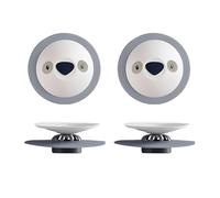 JYNXOR 2 Bouchons de Douche Anti-Odeur en Silicone - Clapet Étanche pour Évier/Baignoire/Canalisation, Ventouse Anti-Mauvaises Odeurs et Anti-Obstruction