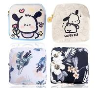 JYNXOR 2Pcs Pochette Serviette Hygiénique Fille pour Tampons Protège Slip Culotte Menstruelle Sac Rangement Kit Premieres Regles Jeune Fille Pochette pour Cadeau Femme Adolescent (Deux au hasard)