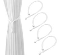 JYNXOR 4 Pièces Embrasses de Rideaux, Embrases pour Voilages, Réglables Attache Rideaux, pour Fixation, pour la Maison, Le Bureau, la Décoration de Fenêtre, pour Décoration de Maison, Hôtel