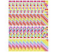 JYNXOR 40 Feuilles Gommettes Autocollantes Enfants, Gommettes Enfants, Kids Stickers Forme de Coeurs Étoiles Pois Autocollants Colorés pour Scrapbooking Activités Manuelles Photo Cadeau Récompenser