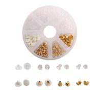 JYNXOR 400 Pièces Fermoirs de Boucles d'Oreilles 8 Styles Boucles d'oreilles à Tige Créoles Fermoirs Poussoirs Clips Bullet Papillon Forme en Métal en Caoutchouc Plastique Sécurisé Fermoirs Bouchons