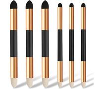 JYNXOR 6 pcs Gommes à Dessin en Éponge Stylos Éponges pour Mélange de Croquis Stylo à Effacer Accessoires de Dessin Stylo Mélangeur Pastel Lavable avec Double Tête, pour croquis, dessin artistique, Or