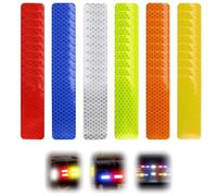 JYNXOR Bande Reflechissante Autocollante,60 Pcs Autocollants Réfléchissants Haute Visibilité,Bande Reflechissante Casque Moto,Bandes Rétroréfléchissante étanche,pour Vélos,Motos,Casques