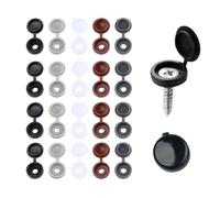 JYNXOR Cache Vis,100 Pièces Cache Vis pour Meubles,Capuchons de Protection pour Boulons,Caches Trou de Perçage,Capuchons en Plastique,pour Meubles,Placards,étagères