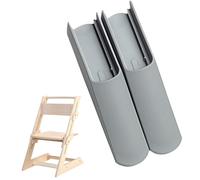 JYNXOR Coussin de Pieds de Chaise,Lot de 2 Bébé Antidérapant pour Chaise Haute Stokke Tripp Trapp,Accessoires Anti-Basculement,Rallonge Antidérapante pour Chaise Bébé(Gris)