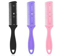 JYNXOR Kit de 3 Peignes Amincissants pour Cheveux, Peigne Tondeuse à Cheveux, Peigne Rasoir, Peigne Rasoir pour Cheveux, Peigne Effileur, pour Coupe et Coiffage des Cheveux Peigne Rasoir DIY