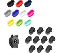 JYNXOR Lot de 20 bouchons anti-poussière en silicone pour gar-min fen-ix 8/7/7 Pro/6/5, Venu 3/3s/2, Instinct 3/2/2X, Vivoactive 5/4/4s/3, Forerunner 965/265/165/55, Epix 2 Pro Multicolore