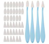 JYNXOR Lot de 4 Essuyeur de Croquis, Estompeurs de Dessin, Estompe papier, Éponges Effaçables, 2 Types de Têtes, 40 Têtes D'éponge, pour Mettre en Évidence, Ombrer, Détailler et Corriger les Dessins