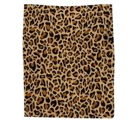 JynxtoyZeal Couverture douillette pour enfant, Léopard Couverture de Dessin Animé en Flanelle, 100×150cm Imprimé Polaire pour canapé et Salon