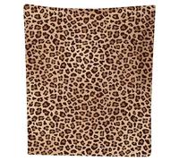 JynxtoyZeal Couverture Douillette pour Enfant, Léopard Couverture de Dessin Animé en Flanelle, 100×150cm Imprimé Polaire pour canapé et Salon