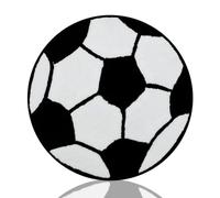 JynxtoyZeal Tapis de Football Rond, Rond Football Tapis, Doux Et Antidérapant, pour Chambre d'enfants Salon Chambre Chambre（60× 60cm）