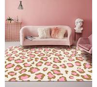 JynxtoyZeal Tapis imprimé léopard, Tapis Antidérapant Léopard, Bureau d'entrée Intérieur, Cuisine, Chambre à Coucher, Salon, Garage, Bureau(40×60cm