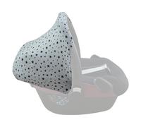 JYOKO KIDS Capot compatible avec Maxi Cosi, Bebe Confort Pebble en coton (Black Star)