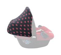 JYOKO KIDS Capot compatible avec Maxi Cosi, Bebe Confort Pebble en coton (Fluor Heart)
