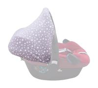 JYOKO KIDS Capot compatible avec Maxi Cosi, Bebe Confort Pebble en coton (White Star)