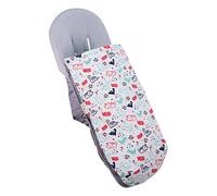 JYOKO KIDS Chancelière Universelle pour Poussette, Chancelière pour Landau de Bébé avec Doublure en Coton, Printemps/Mi-Saison (DINO PARTY, COTON)