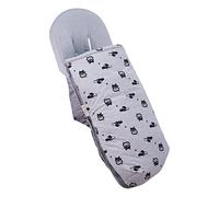 JYOKO KIDS Chancelière Universelle pour Poussette, Chancelière pour Landau de Bébé avec Doublure en Coton, Printemps/Mi-Saison (ROBOT SPACE, COTON)