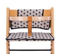 JYOKO KIDS Coussin en Coton Compatible avec Stokke Tripp Trapp, Coussin de siège Doux pour Nourrissons, bébés et Tout-Petits (Dark Sky)