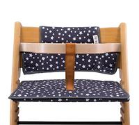 JYOKO KIDS Coussin en Coton Compatible avec Stokke Tripp Trapp, Coussin de siège Doux pour Nourrissons, bébés et Tout-Petits (Winter Sky)