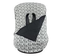 JYOKO KIDS Couverture et chancelière pour siège auto (COTON, Black Rayo)