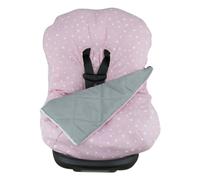 JYOKO Kids Couverture et chancelière pour siège Auto (Coton, Pink Sparkles)