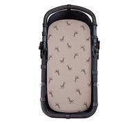 JYOKO Kids Drap de bébé en coton réglable avec élastique pour moïse, poussette et chaise de promenade (Giraffe)