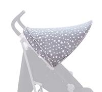 JYOKO KIDS Housse couverture pour Capot compatible avec Maclaren Quest, Twin Techno, Triumph, Xt (WHITE STAR)