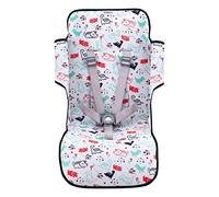 JYOKO KIDS Housse matelassée pour Poussette en Coton compatible avec Maclaren Quest, Twin Techno, Triumph XT (Dino party)