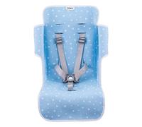 JYOKO KIDS Housse matelassée pour Poussette en Coton compatible avec Maclaren Quest, Twin Techno, Triumph XT (Blue Sparkles)