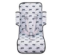 JYOKO KIDS Housse matelassée pour Poussette en Coton compatible avec Maclaren Quest, Twin Techno, Triumph XT (Raccoon)