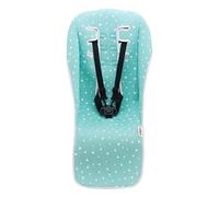 JYOKO KIDS Housse matelassée pour Poussette en Coton compatible avec UPPABABY Vista et Cruz (Mint Sparkles)