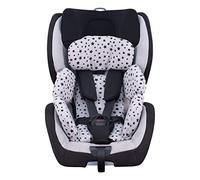 JYOKO KIDS Housse pour réducteur Taille 1 de siège auto bébé en coton compatible avec Maxi Cosi Recaro Zero, I-Size (Black Star)