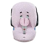 JYOKO Kids Housse pour siège Auto bébé en Coton Compatible avec Cybex Aton Cloud-Q-M-2-4-5 (ATON 2, Pink Sparkles)