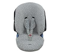 JYOKO KIDS Housse pour siège auto bébé en coton Compatible avec Cybex Aton Cloud-Q-M-2-4-5 (ATON 2, White Star)