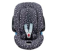 JYOKO Kids Housse pour siège Auto bébé en Coton Compatible avec Cybex Aton Cloud-Q-M-2-4-5 (ATON 4, Winter Sky)