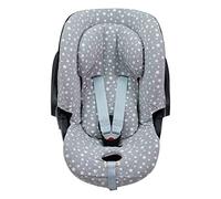 JYOKO KIDS Housse pour siège auto bébé en coton Compatible avec Cybex Aton Cloud-Q-M-2-4-5 (CLOUD Q-M, White Star)