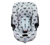 JYOKO Kids Housse pour siège Auto bébé en Coton Compatible avec Cybex Aton Cloud-Q-M-2-4-5 (Cloud Q-M, Raccoon)