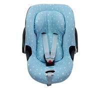 JYOKO Kids Housse pour siège Auto bébé en Coton Compatible avec Cybex Aton Cloud-Q-M-2-4-5 (Cloud Q-M, Blue Sparkles)