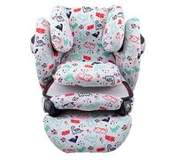 JYOKO Kids Housse pour siège Auto bébé en Coton Compatible avec Cybex Pallas M - S Fix y Pallas B - Fix (Dino Party)