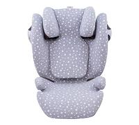 JYOKO Kids Housse pour siège Auto bébé en Coton Compatible avec Cybex Solution M et Pallas B - Fix (White Star)