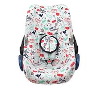 JYOKO KIDS Housse pour siège auto bébé en coton compatible avec Maxi Cosi Cabriofix (DINO PARTY)