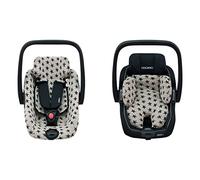 JYOKO KIDS Housse pour siège auto bébé en coton compatible avec Maxi Cosi Recaro Zero, I-Size et Housse pour réducteur de siège auto taille 0 (Dark Sky)