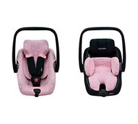 JYOKO KIDS Housse pour siège auto bébé en coton compatible avec Maxi Cosi Recaro Zero, I-Size (HOUSSE + RÉDUCTEUR, Pink Sparkles)