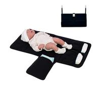JYOKO KIDS Matelas à langer portable imperméable à l'eau, à langer pliable rembourré (Black Series)
